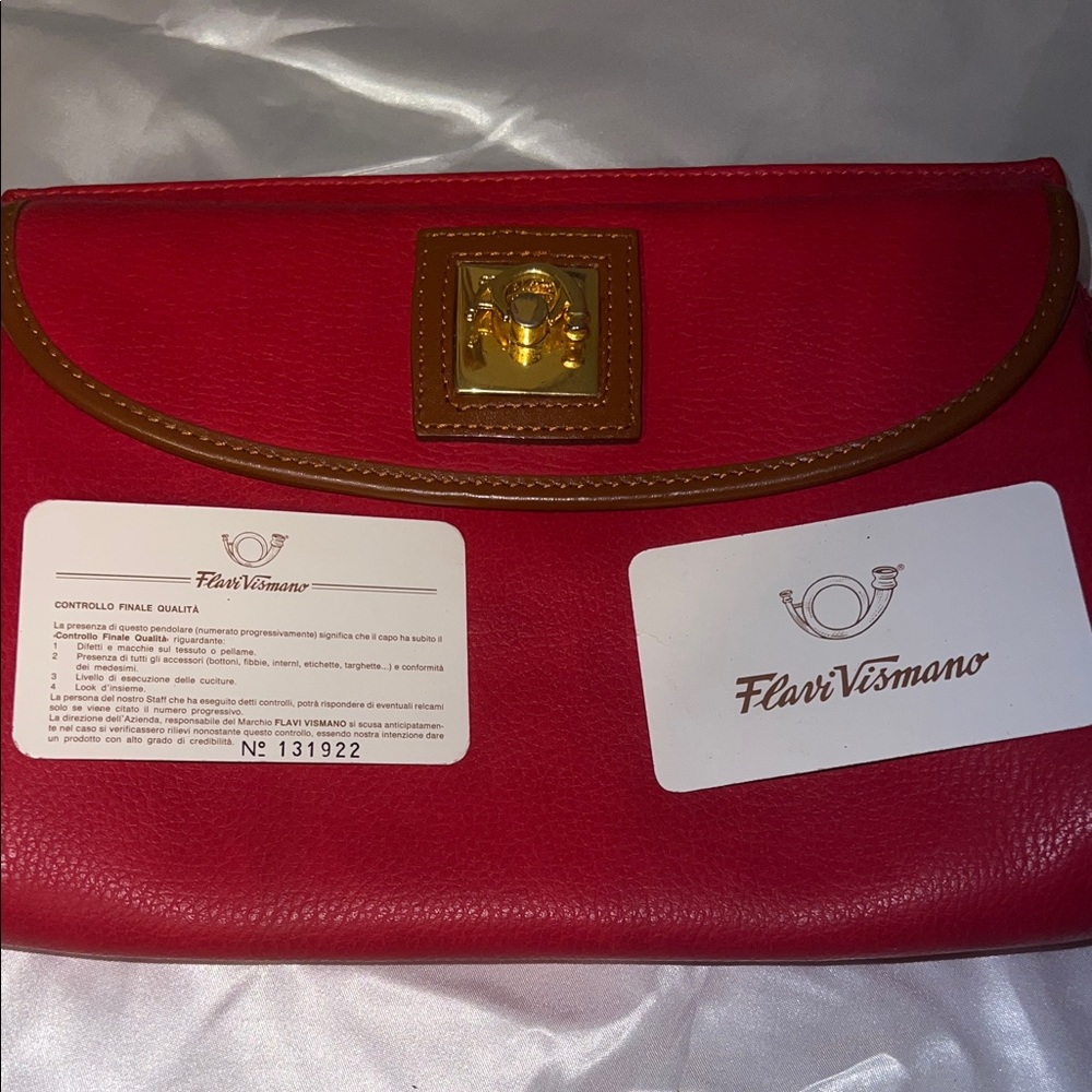 Flavi Vismano red clutch - Picture 3 of 12